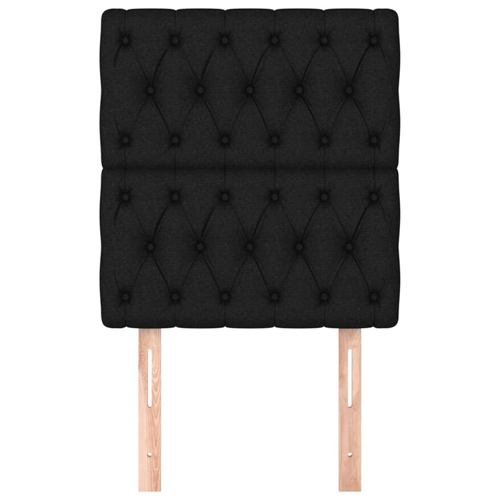 sengegavle 2 stk. 80x7x78/88 cm stof sort