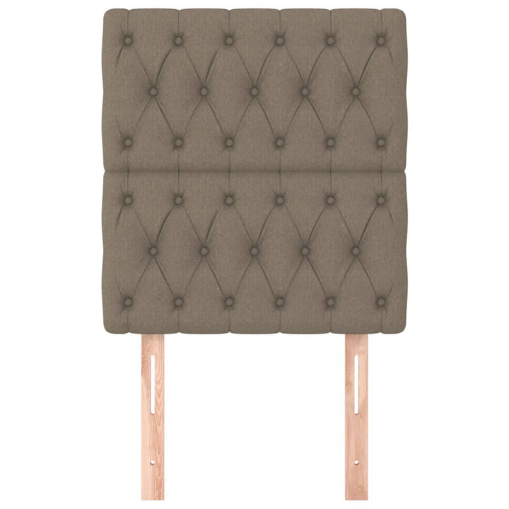 sengegavl taupe 80x7x118/128 cm stof