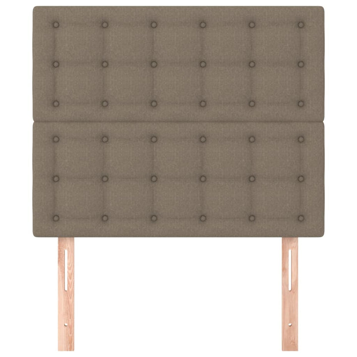 sengegavl taupe 80x5x118/128 cm stof
