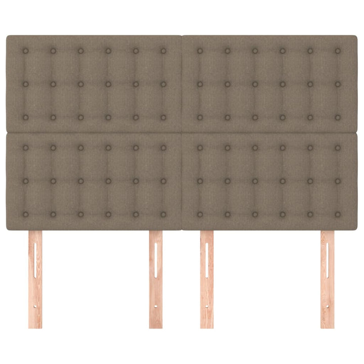 sengegavl taupe 144x5x118/128 cm stof