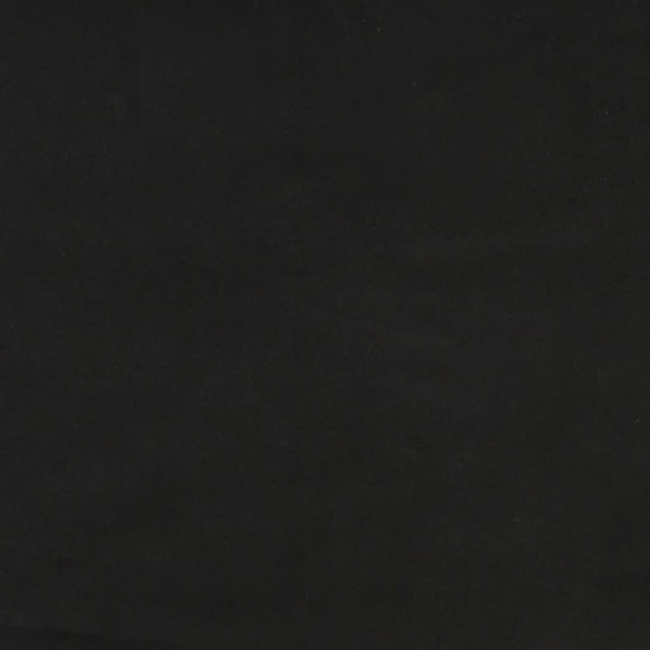 sengegavl sort 80x5x118/128 cm fløjl
