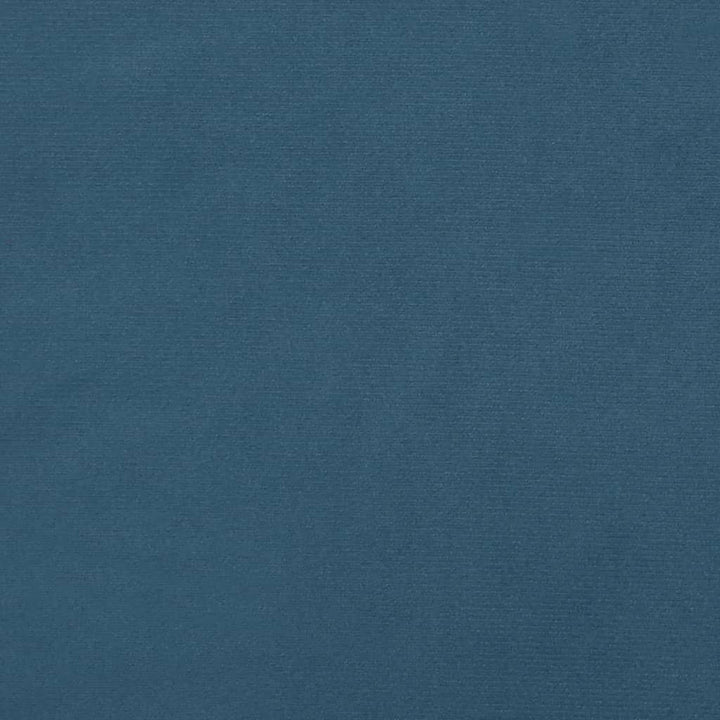 sengegavl mørkeblå 200x5x118/128 cm fløjl