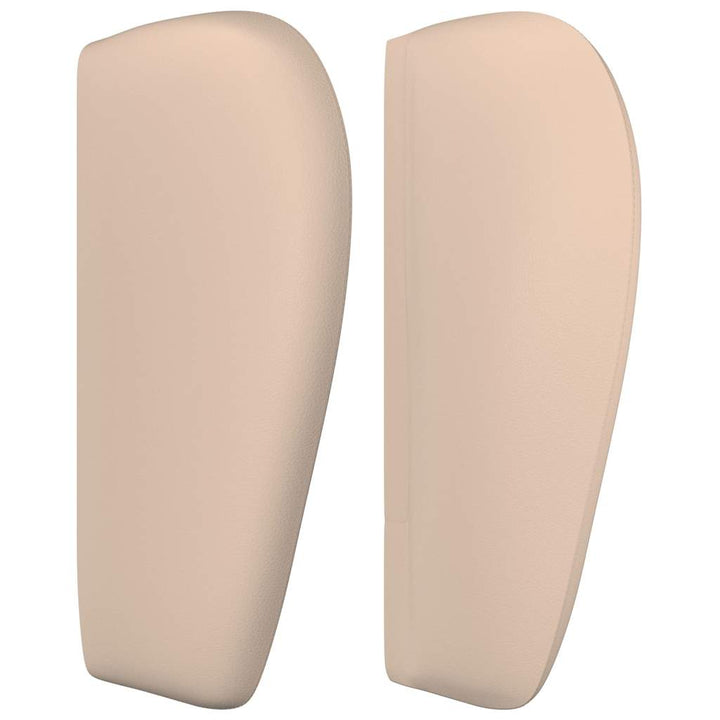 sengegavl med kanter 93x23x78/88 cm kunstlæder cappuccino