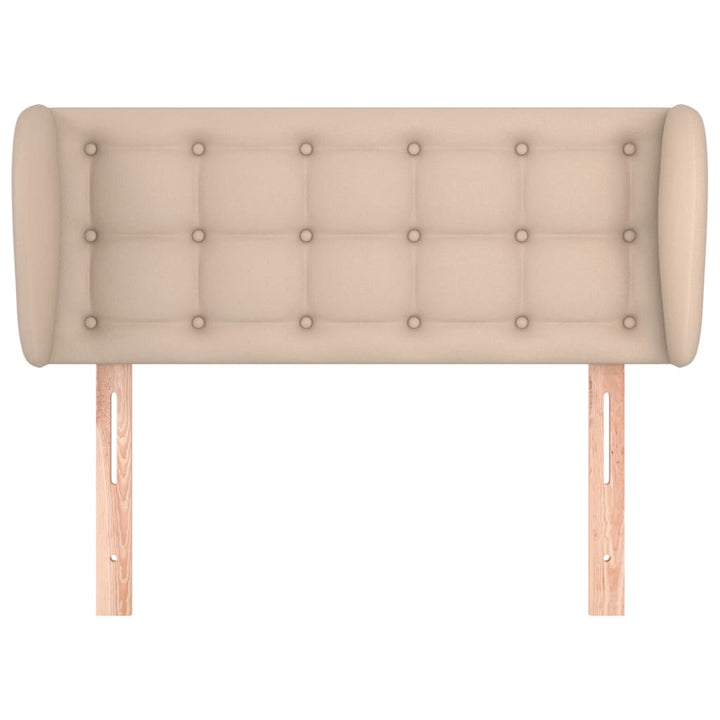sengegavl med kanter 103x23x78/88 cm kunstlæder cappuccino