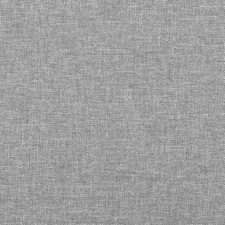 sengegavl med kanter 147x23x78/88cm stof lysegrå