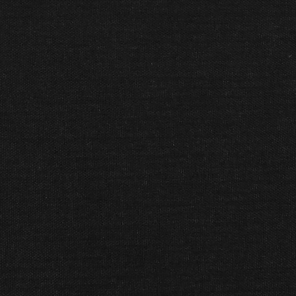 sengegavl med kanter 93x16x78/88 cm stof sort