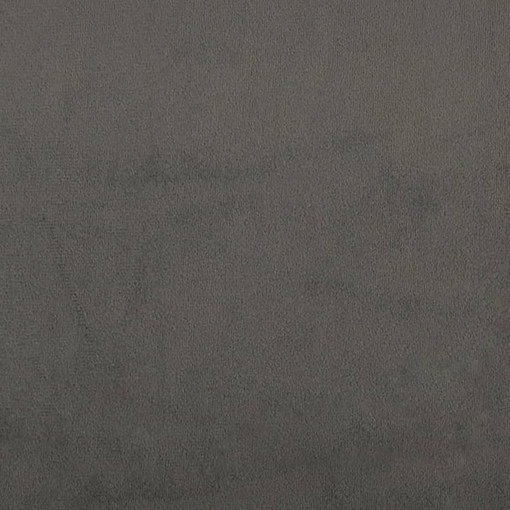sengegavl med kanter 163x16x78/88 cm fløjl mørkegrå