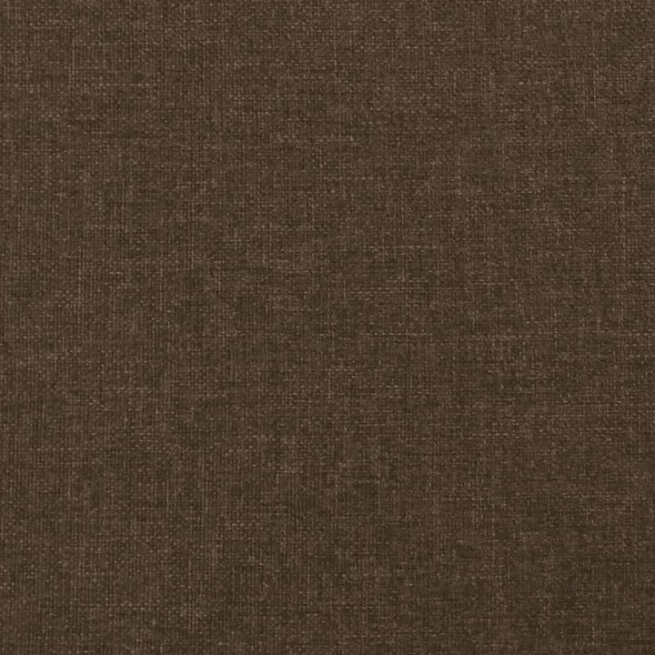 sengegavl med kanter 183x16x78/88 cm stof mørkebrun