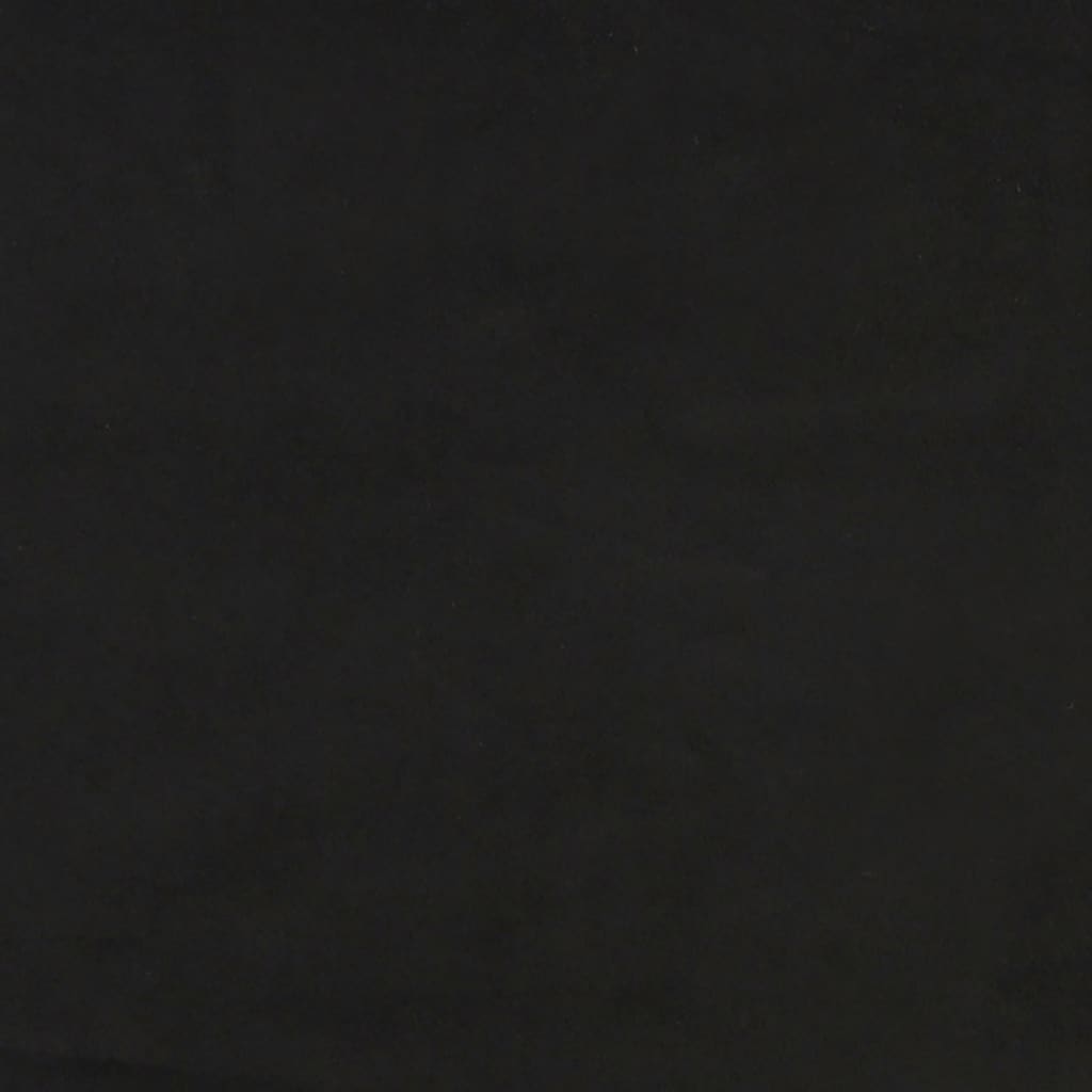 sengegavl med kanter 103x16x78/88 cm fløjl sort