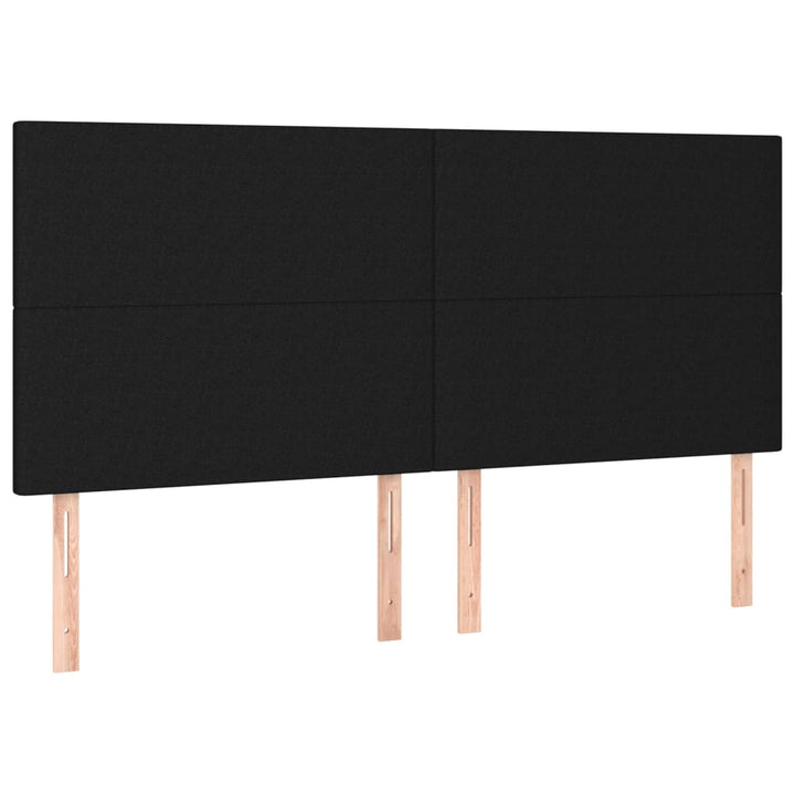 kontinentalseng med madras 160x200 cm stof sort