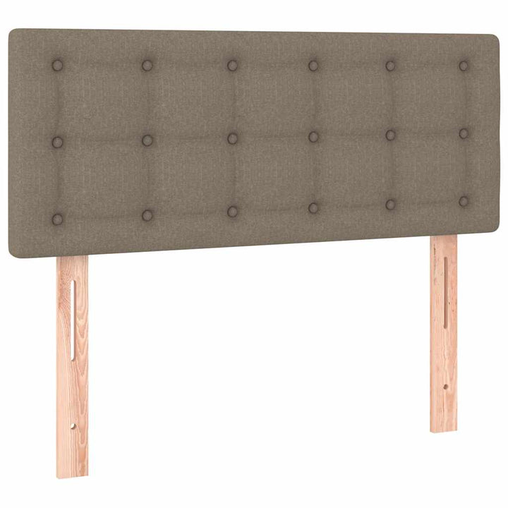 kontinentalseng med madras 80x200 cm stof gråbrun