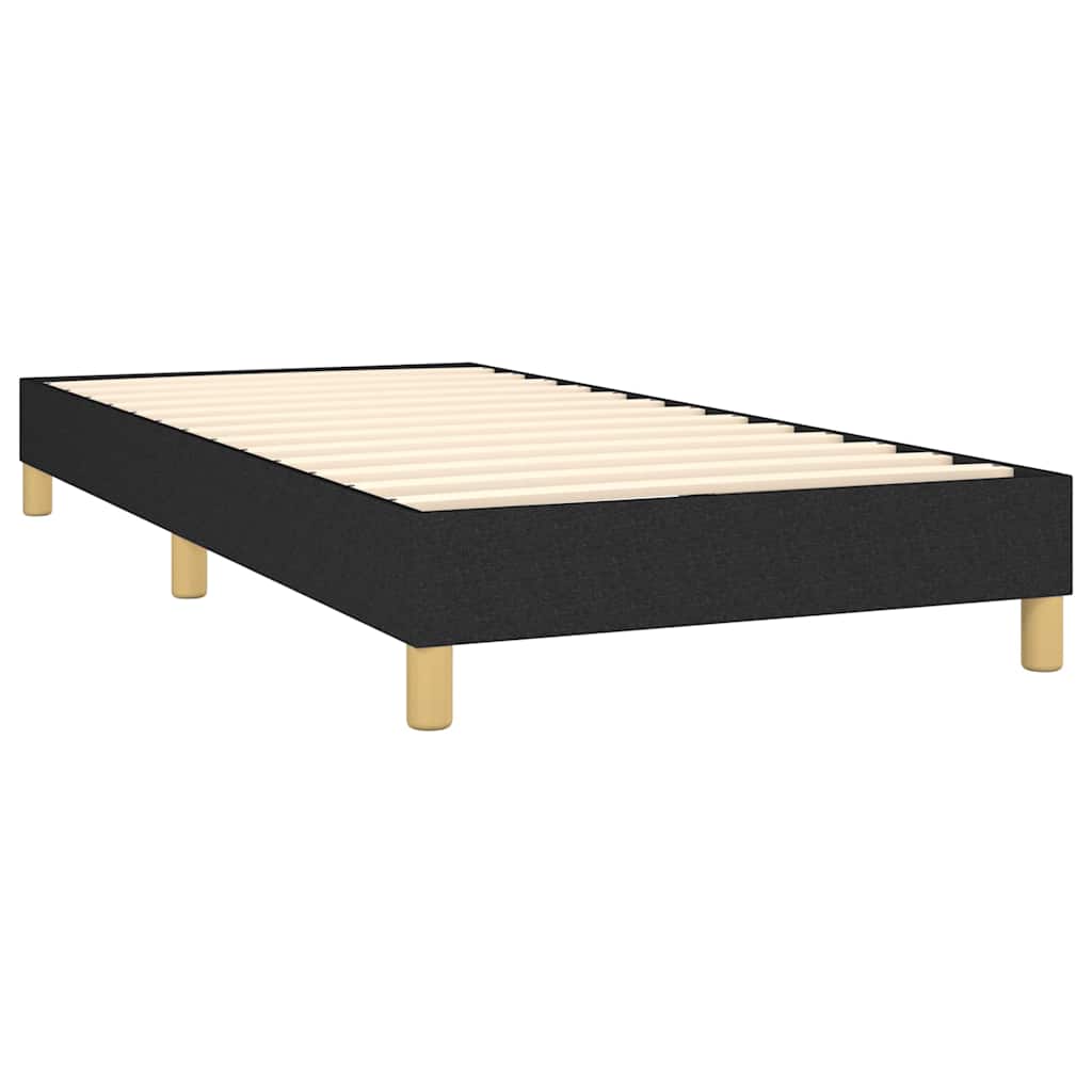 kontinentalseng med madras 100x200 cm stof sort