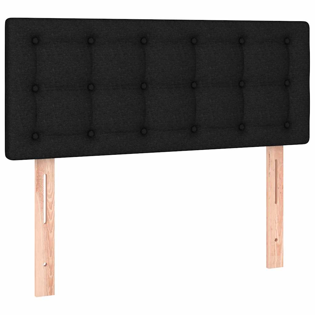 kontinentalseng med madras 100x200 cm stof sort
