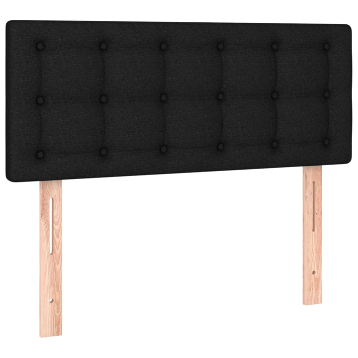 kontinentalseng med madras 100x200 cm stof sort