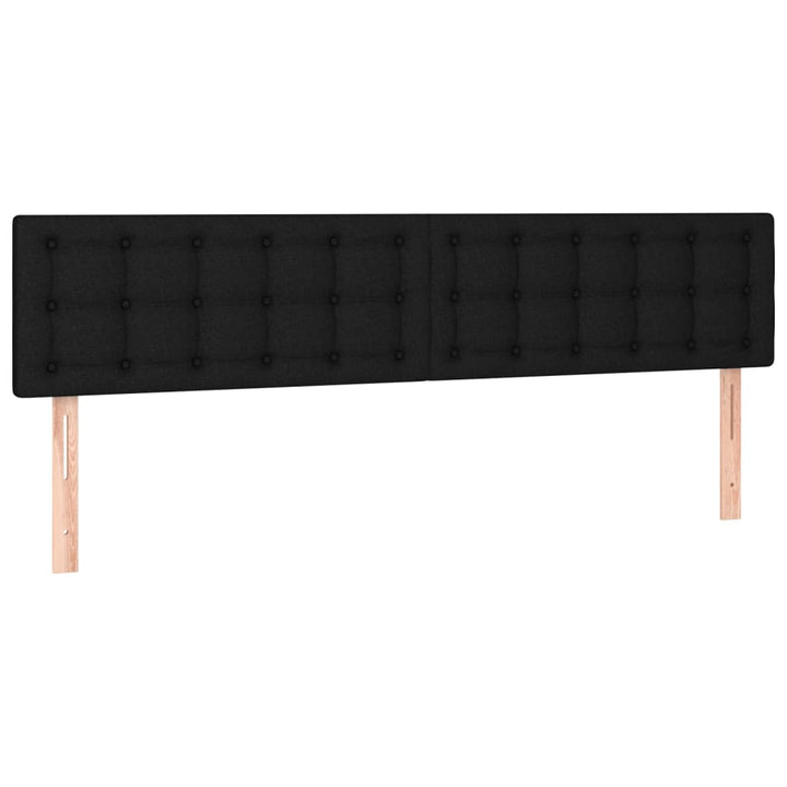 kontinentalseng med madras 160x200 cm stof sort