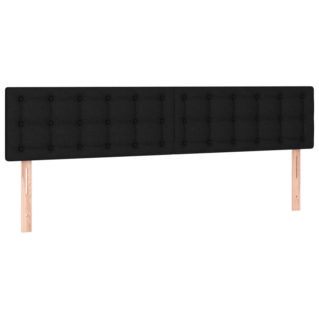 kontinentalseng med madras 180x200 cm stof sort