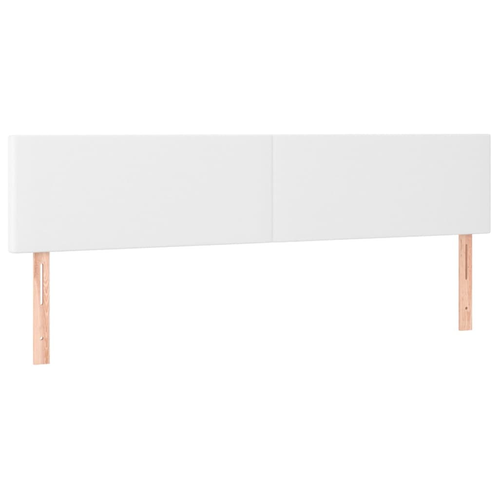 kontinentalseng med madras 180x200 cm kunstlæder hvid