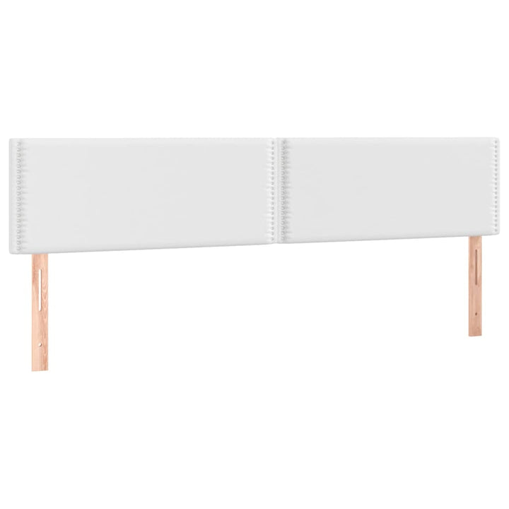 kontinentalseng med madras 200x200 cm kunstlæder hvid