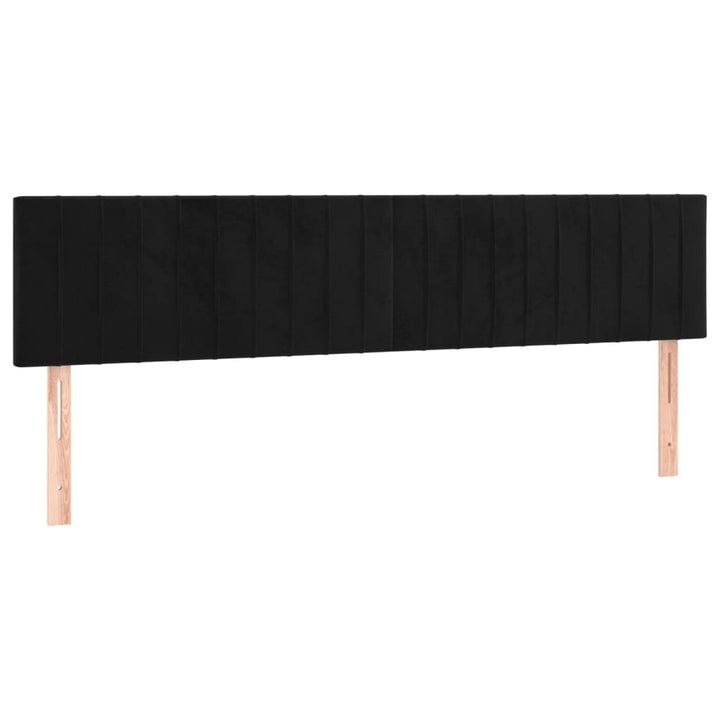 kontinentalseng med madras 180x200 cm fløjl sort
