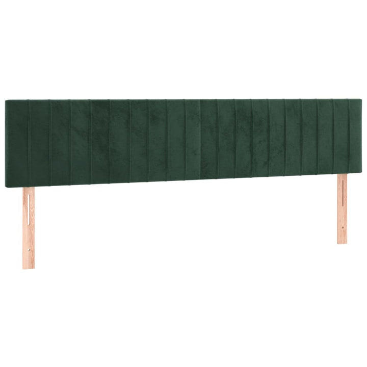 kontinentalseng med madras 180x200 cm fløjl mørkegrøn
