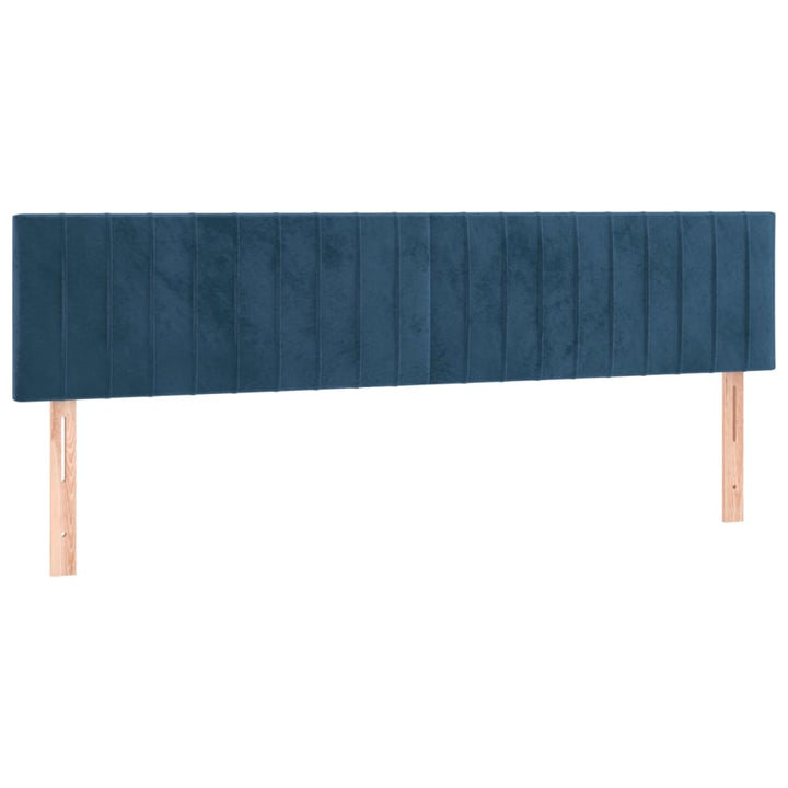 kontinentalseng med madras 180x200 cm fløjl mørkeblå