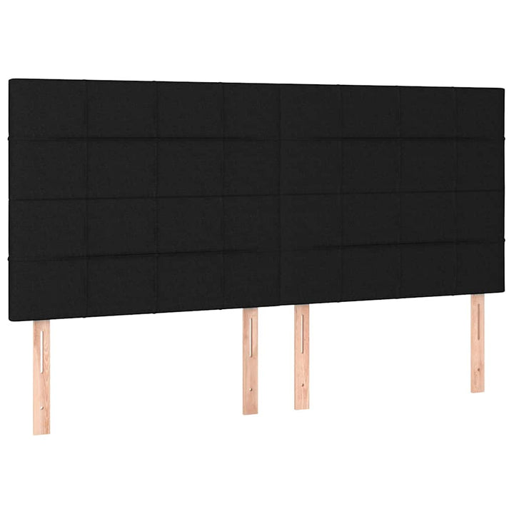 kontinentalseng med madras 180x200 cm stof sort
