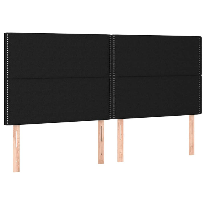 kontinentalseng med madras 160x200 cm stof sort