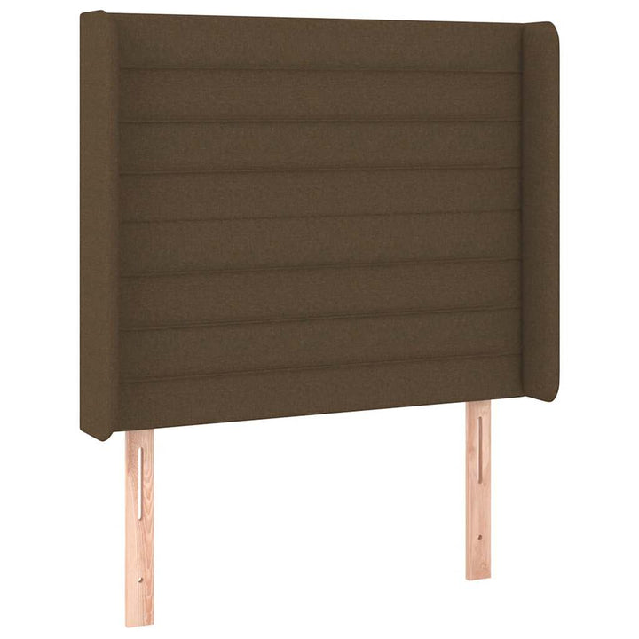 LED Box Spring Bed med hovedgærde Stof