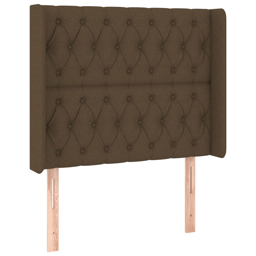 LED Box Spring Bed med hovedgærde Stof