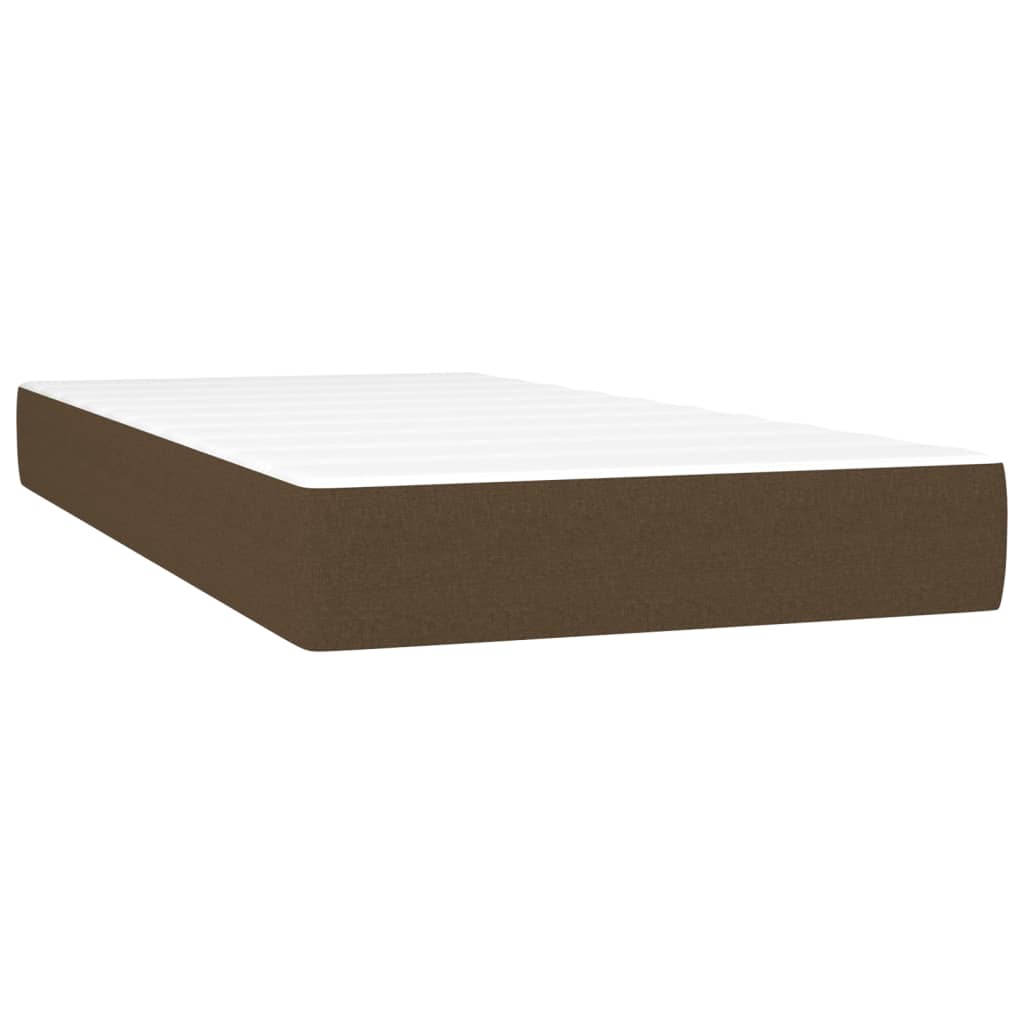LED Box Spring Bed med hovedgærde Stof