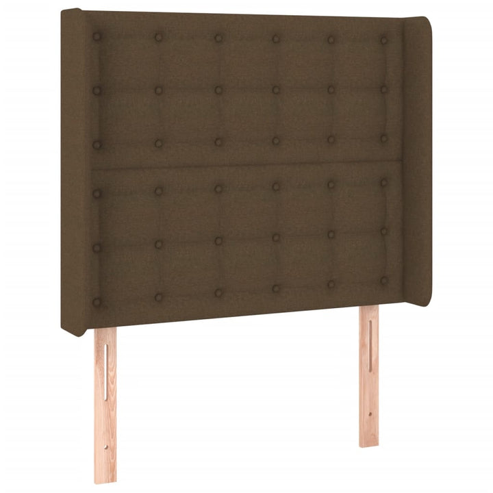 LED Box Spring Bed med hovedgærde Stof