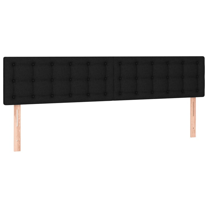 kontinentalseng med madras 160x200 cm stof sort