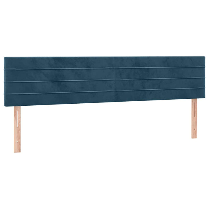 kontinentalseng med madras 180x200 cm fløjl mørkeblå