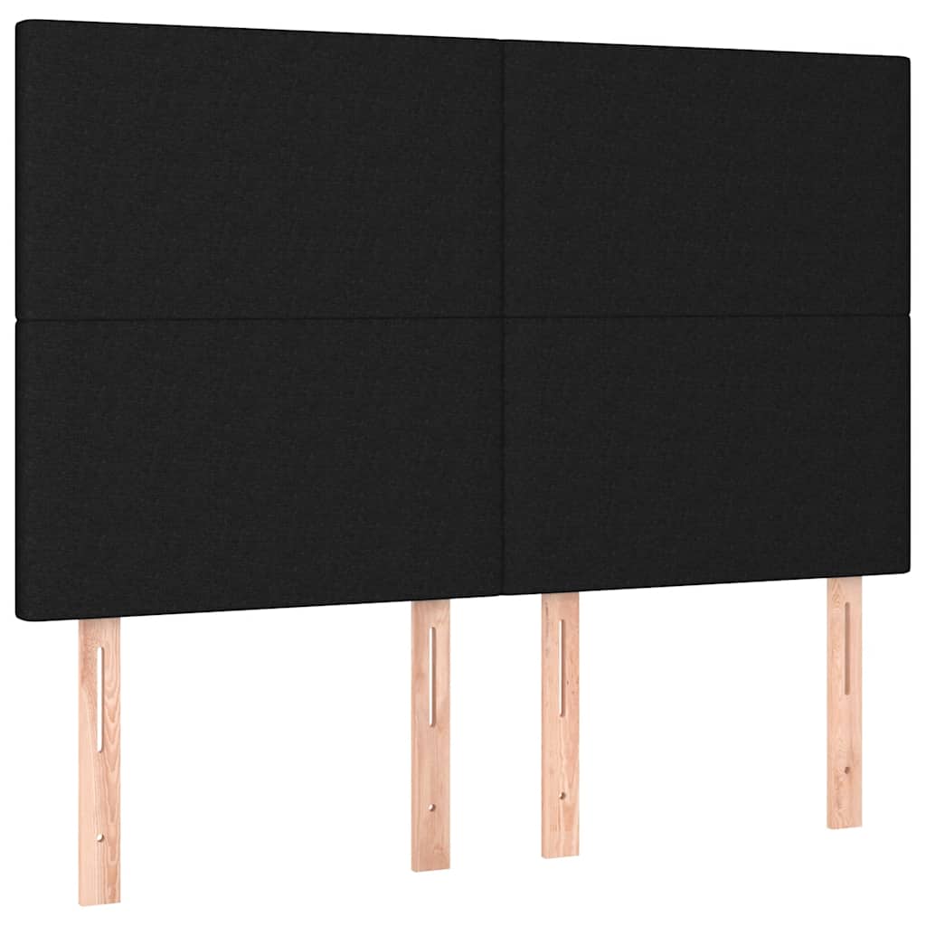 kontinentalseng med madras 180x200 cm stof sort