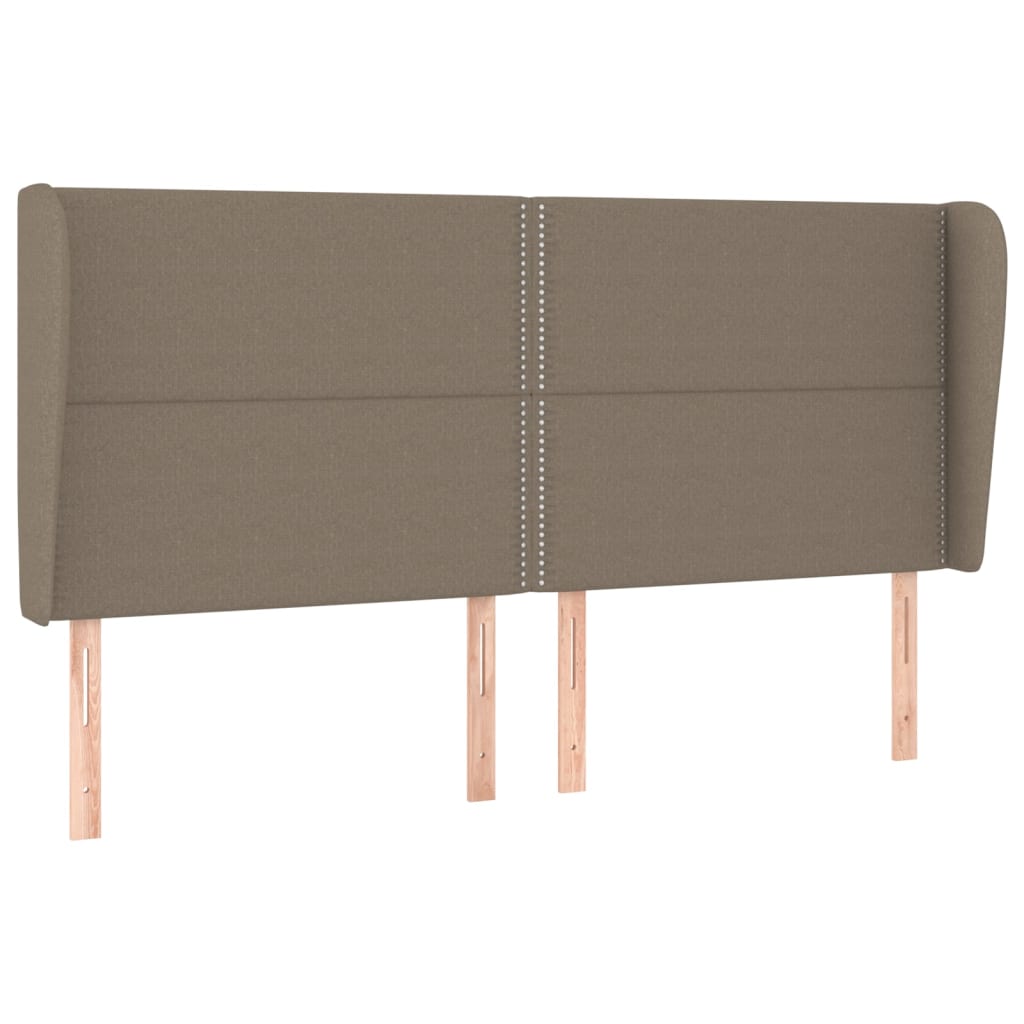 kontinentalseng med madras 200x200 cm stof gråbrun