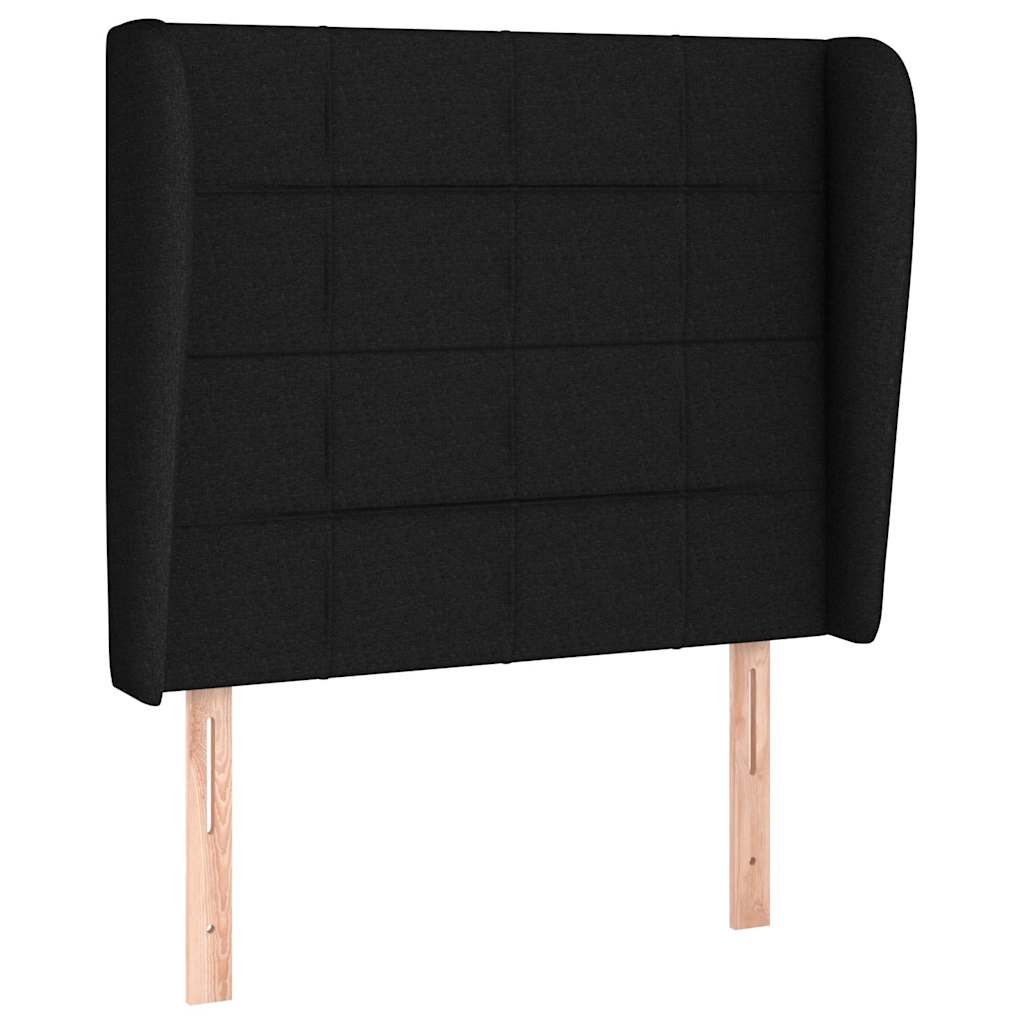 kontinentalseng med madras 90x190 cm stof sort