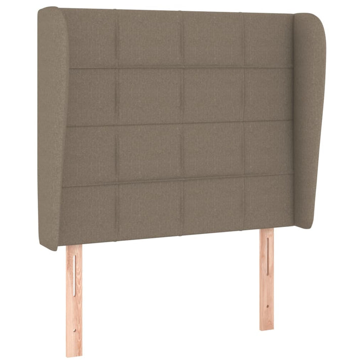 kontinentalseng med madras 90x190 cm stof gråbrun