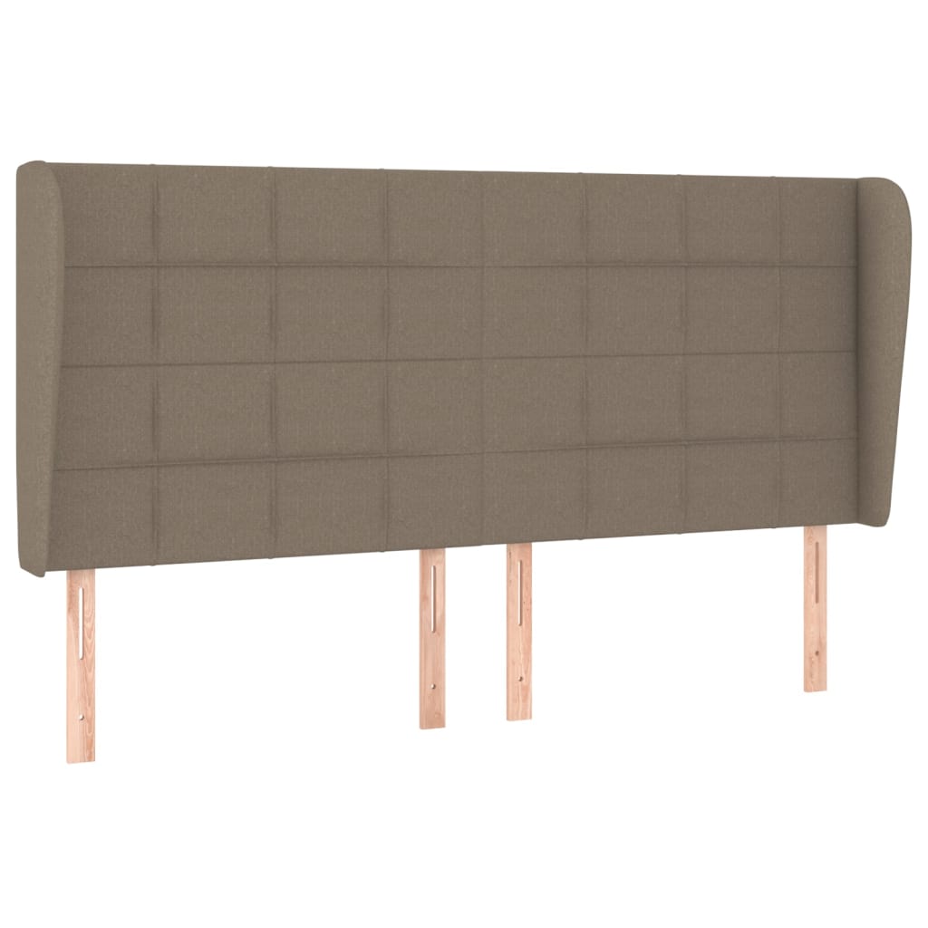 kontinentalseng med madras 200x200 cm stof gråbrun