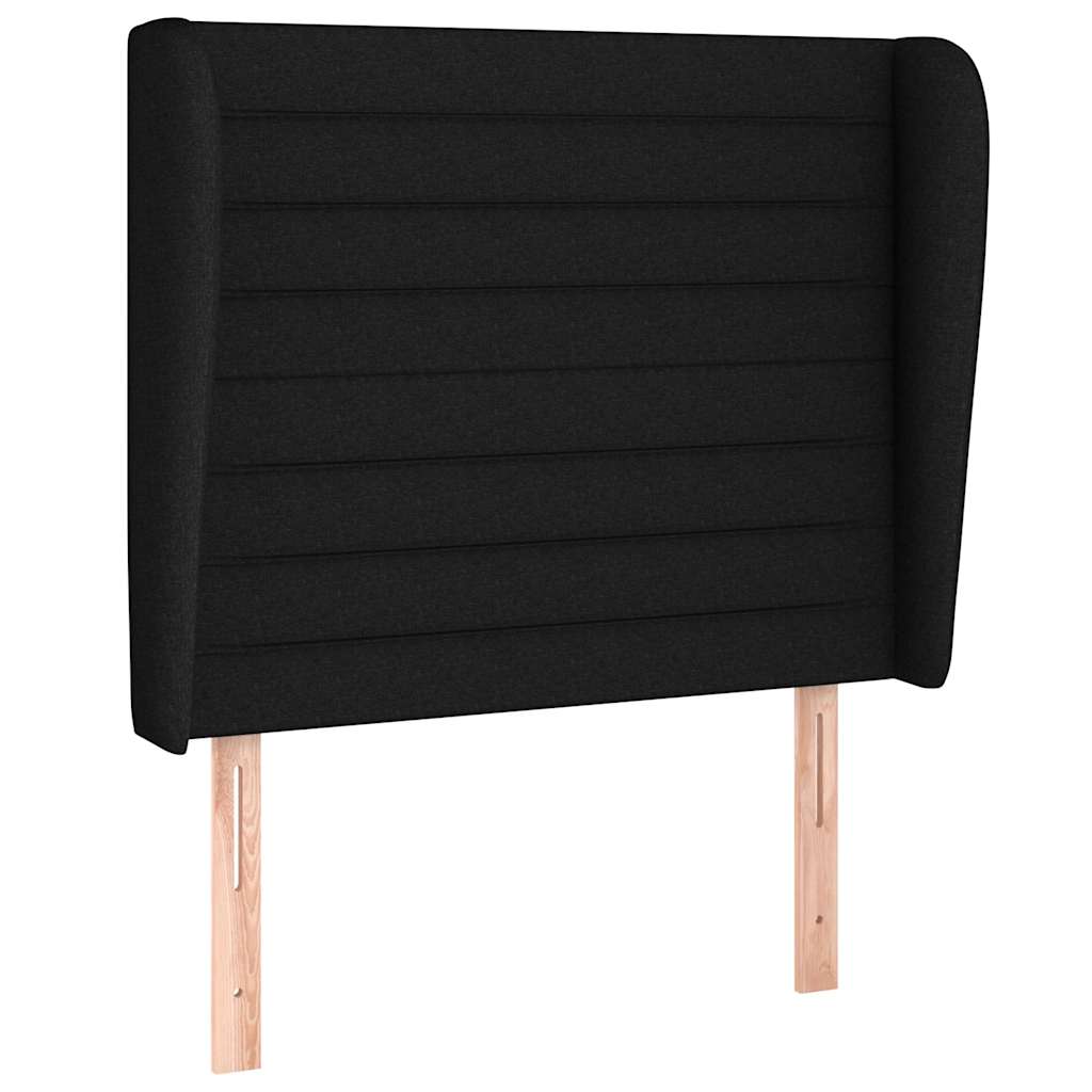 kontinentalseng med madras 90x190 cm stof sort