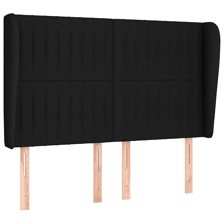 kontinentalseng med madras 140x190 cm stof sort