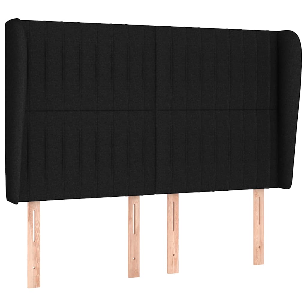 kontinentalseng med madras 140x200 cm stof sort
