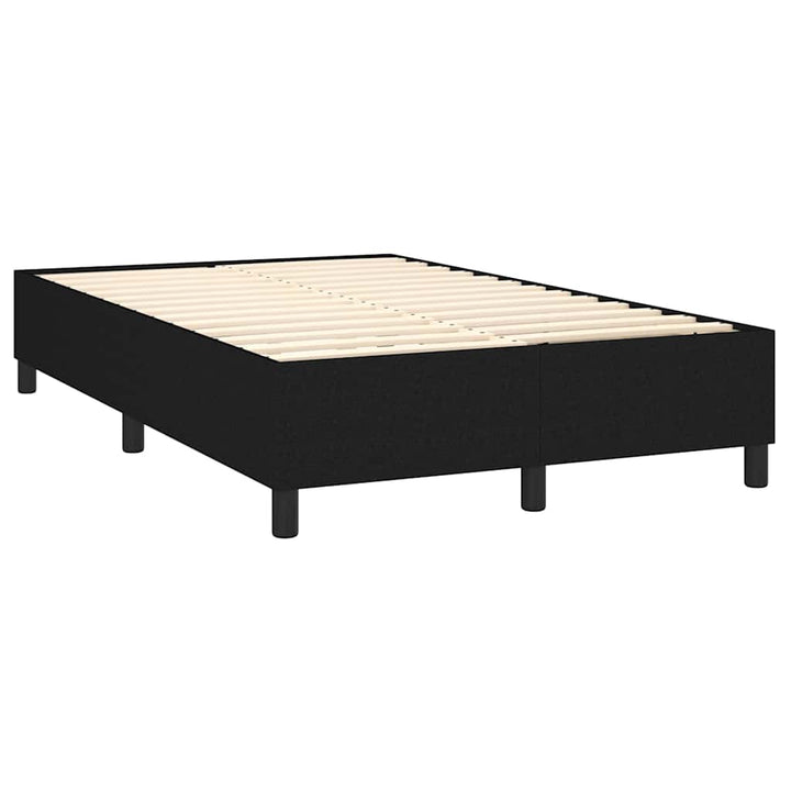 kontinentalseng med madras 140x190 cm stof sort