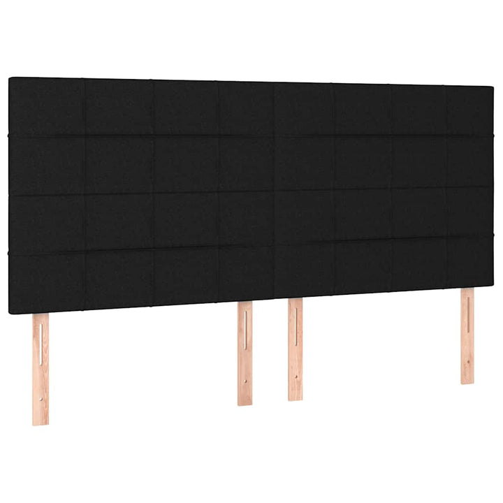 kontinentalseng med madras 180x200 cm stof sort