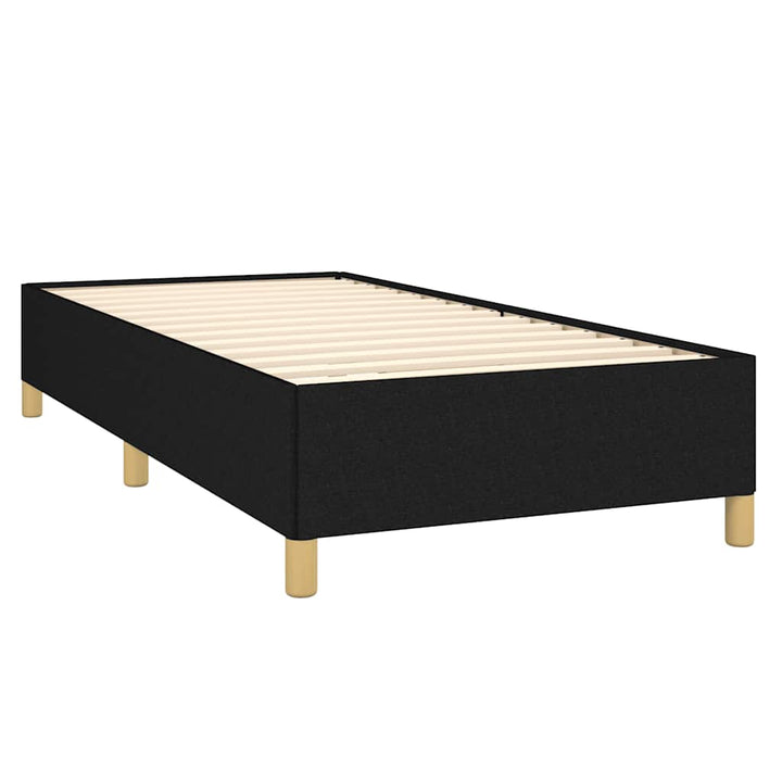 kontinentalseng med madras 90x190 cm stof sort