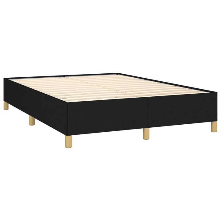 kontinentalseng med madras 140x200 cm stof sort