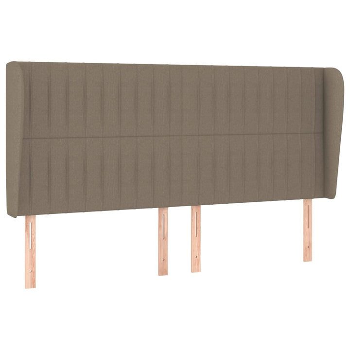 kontinentalseng med madras 200x200 cm stof gråbrun