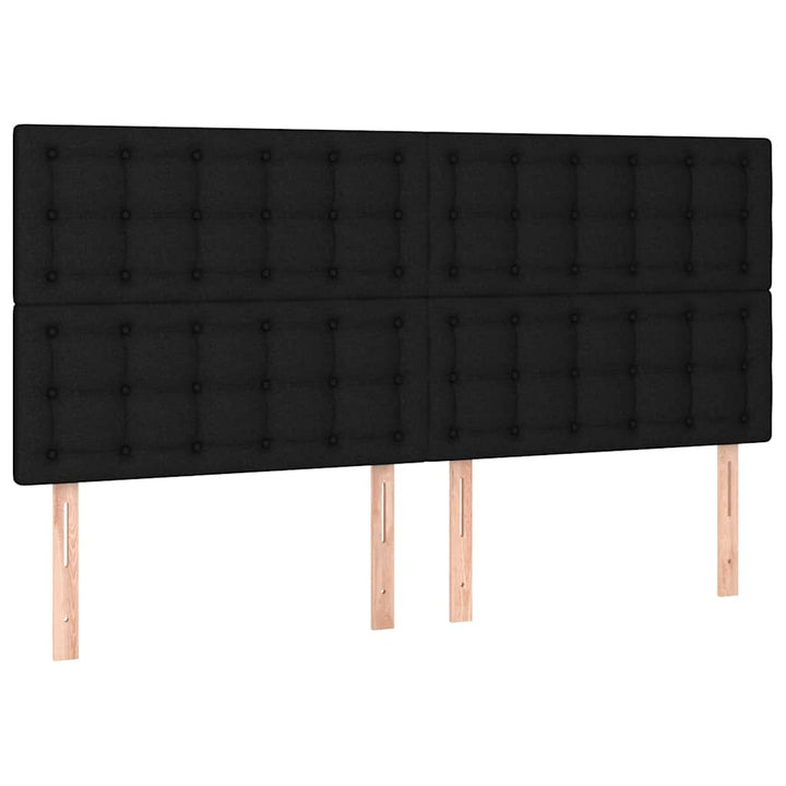 kontinentalseng med madras 180x200 cm stof sort