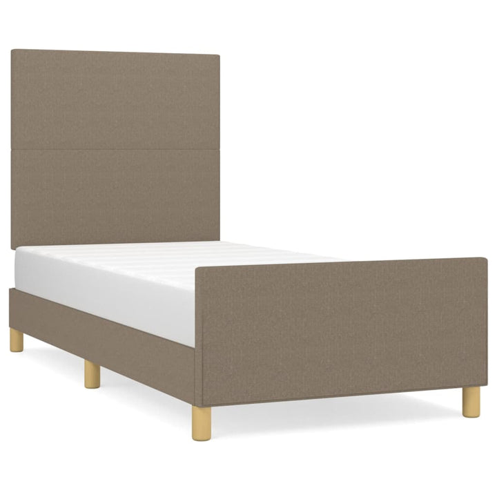 sengeramme uden madras 80x200 cm stof gråbrun