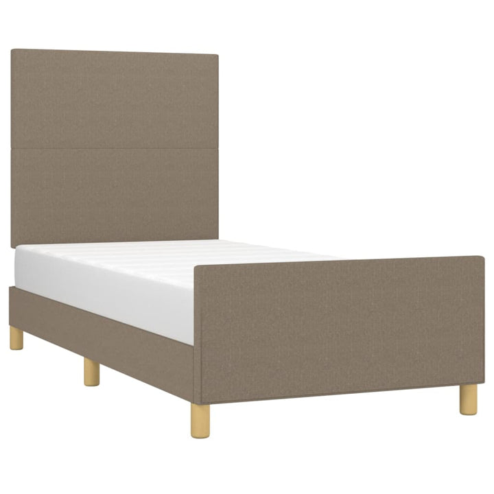sengeramme uden madras 80x200 cm stof gråbrun