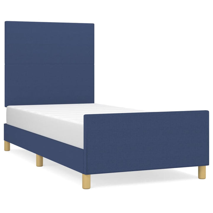 sengeramme uden madras 80x200 cm stof blå